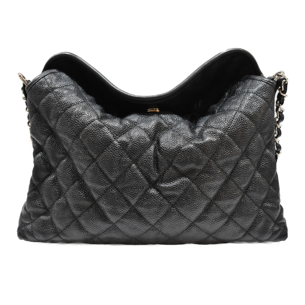 Chanel Chain Shoulder 2WAY Caviar Skin Bag Black - Picture 2 of 15